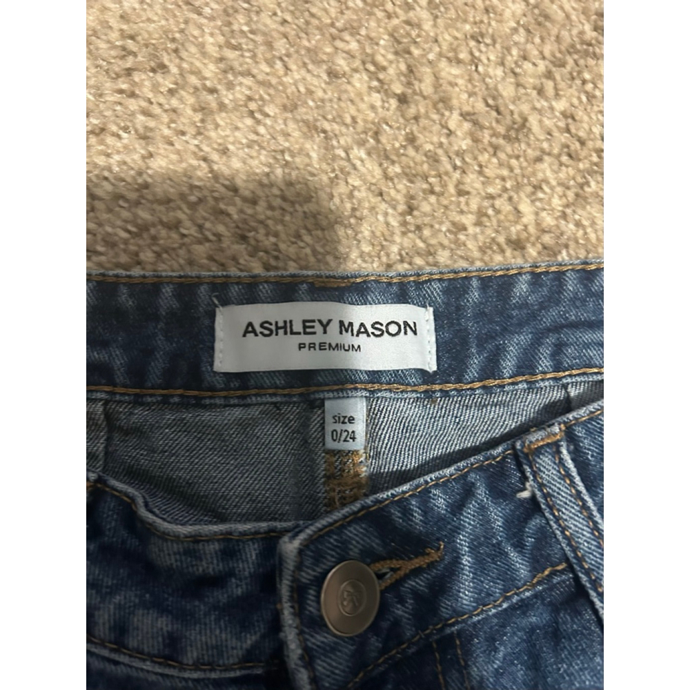 Women's Ashley Mason Premium Blue Wide Leg Jeans Size 24
#030 - Picture 5 of 8